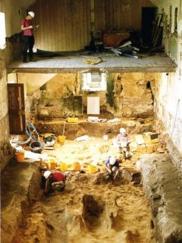 Portmahomack; excavations in the church 1997