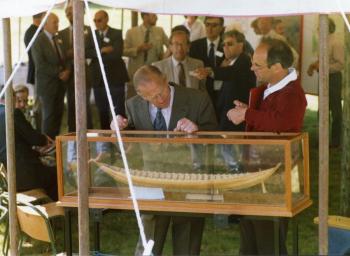Sutton Hoo; with Prince Phillip