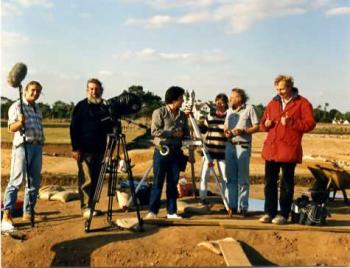 Sutton Hoo; filming with Ray Sutcliffe and BBC